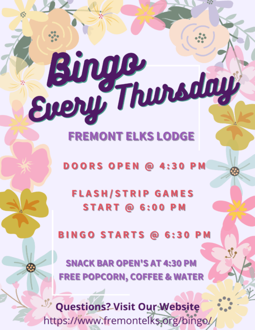 BINGO! Every Thursday!