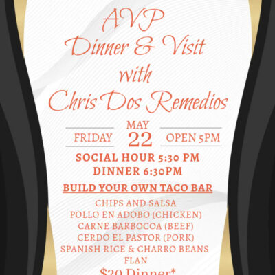 5/22/2026 AVP Visit & Dinner Taco Bar