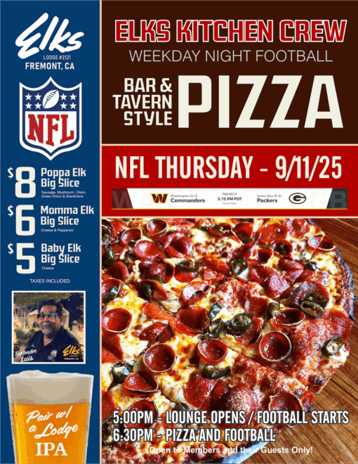 TNF - Bar and Tavern Style Pizza 9/11
