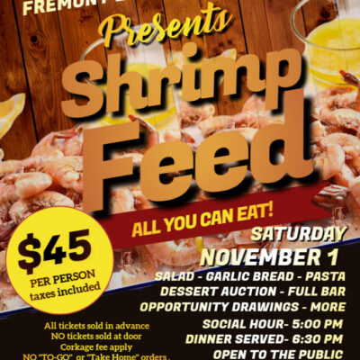 Fremont Elks Lodge Fall Shrimp Feed - 2025