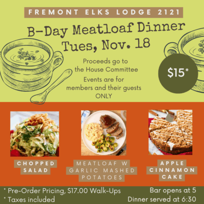 TND- BDay Meatloaf Dinner