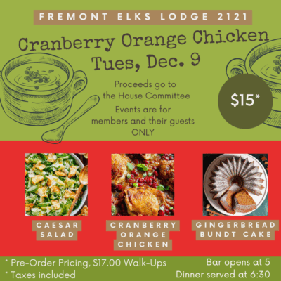 TND- Cranberry Orange Chicken Dinner