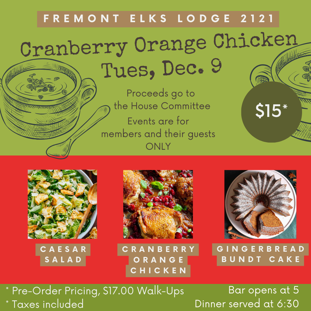 TND- Cranberry Orange Chicken Dinner