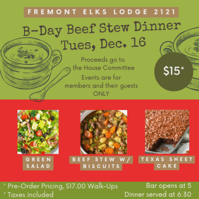 TND- B-Day Rustic Beef Stew Dinner