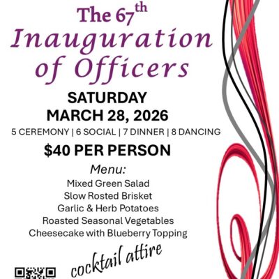 3/28 Inauguration of Officers