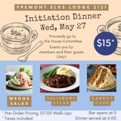 WND- 5/27 Initiation Dinner