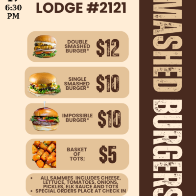 6/19/26 Karaoke and Smashed Burgers