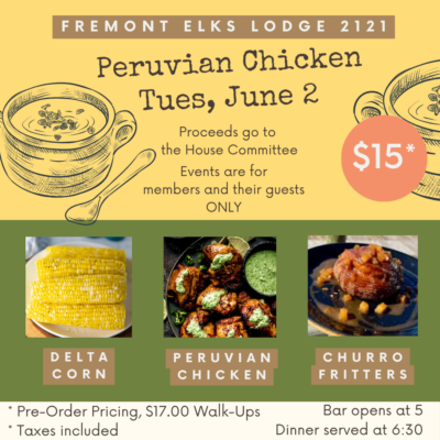 TND- 6/2/2026 Peruvian Chicken Dinner