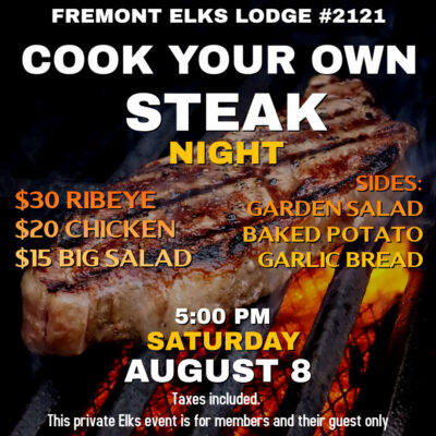 8/8 Cook Your Own Steak Night