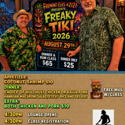 8/29 Freaky Tiki 6 Voodoo Lounge Party & Rum Tasting