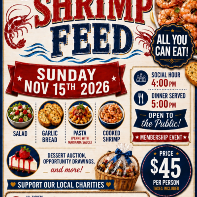 11/15/26 Fall Shrimp Feed