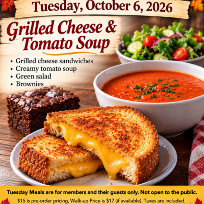 TND- 10/6/26 Grilled Cheese and Tomato Soup Dinner